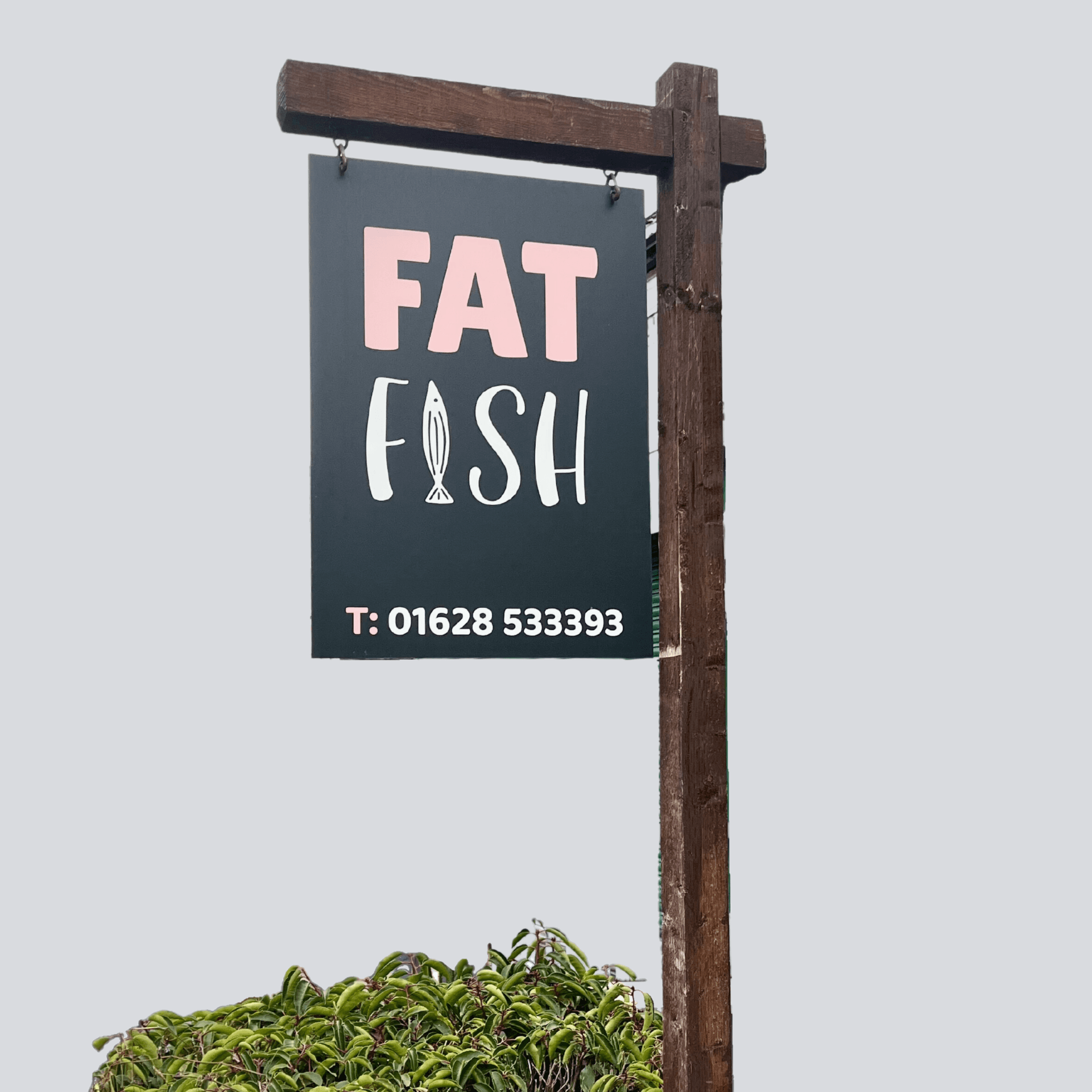Fat Fish hanging sign